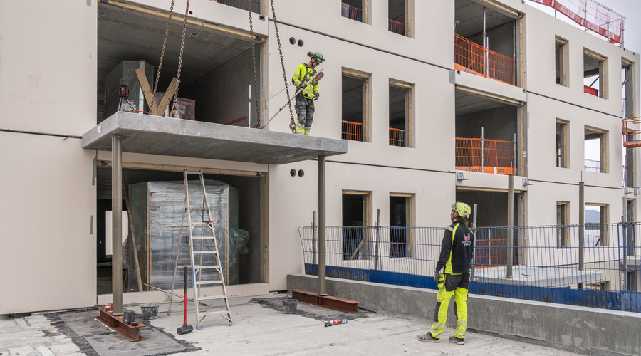 Underveis i utbyggingen av Grand Fiære