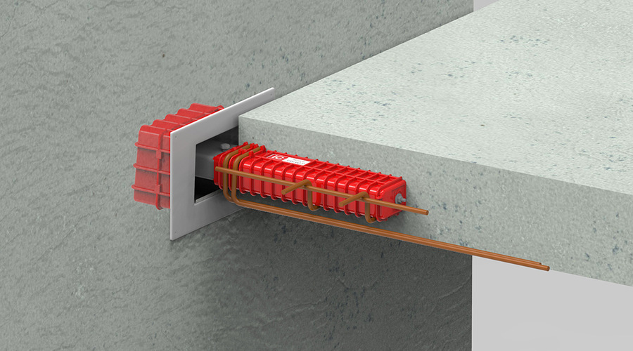 TSS 60 P med armering i dekke med IC BOX SRU