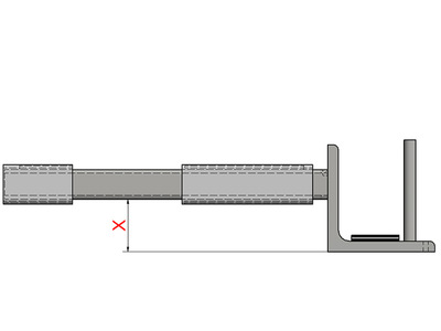 Innerrør m vinkel X mål