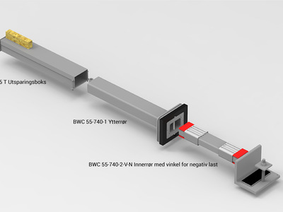 BWC 55 740 2 V N komplett 3 m tekst