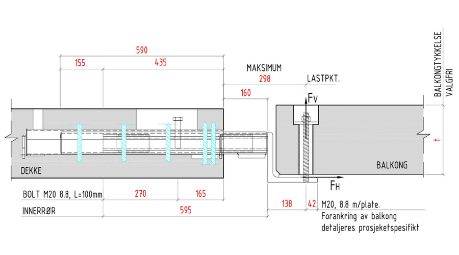 Memo 701b BWC 55 light vinkel oppadrettet last