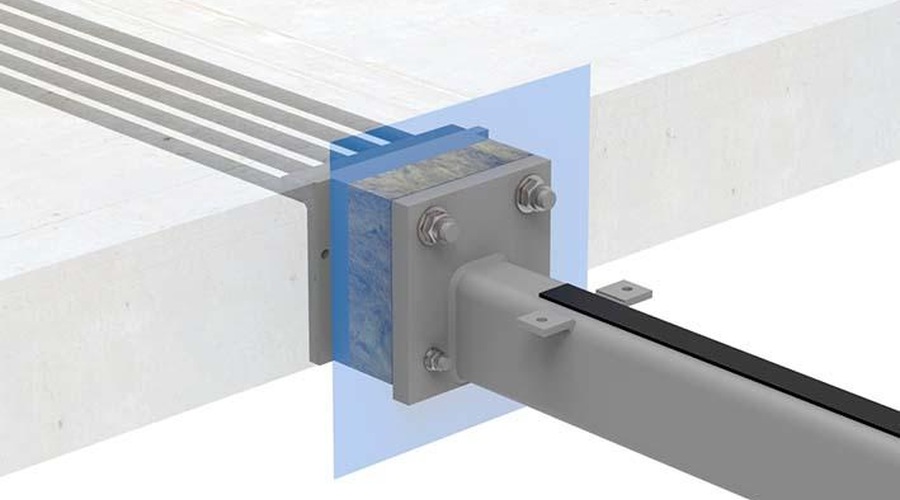 Kamstål i dekkekant 25 cm