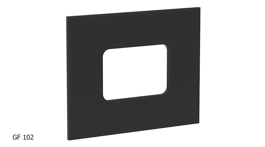 GF 102 rektangulær m tekst